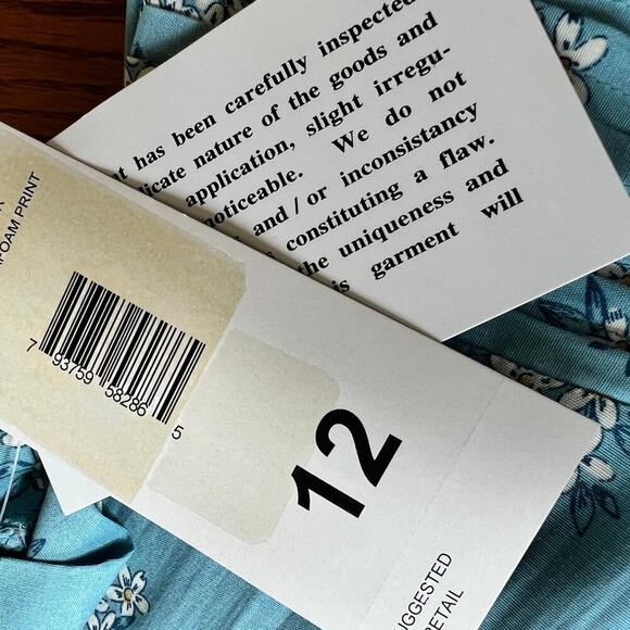 Karin Stevens, women's size 12, Petite* teal floral dress, rayon - Picture 6 of 12